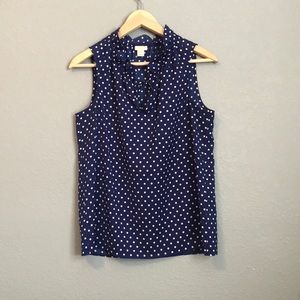 J Crew Polka Dot Blouse